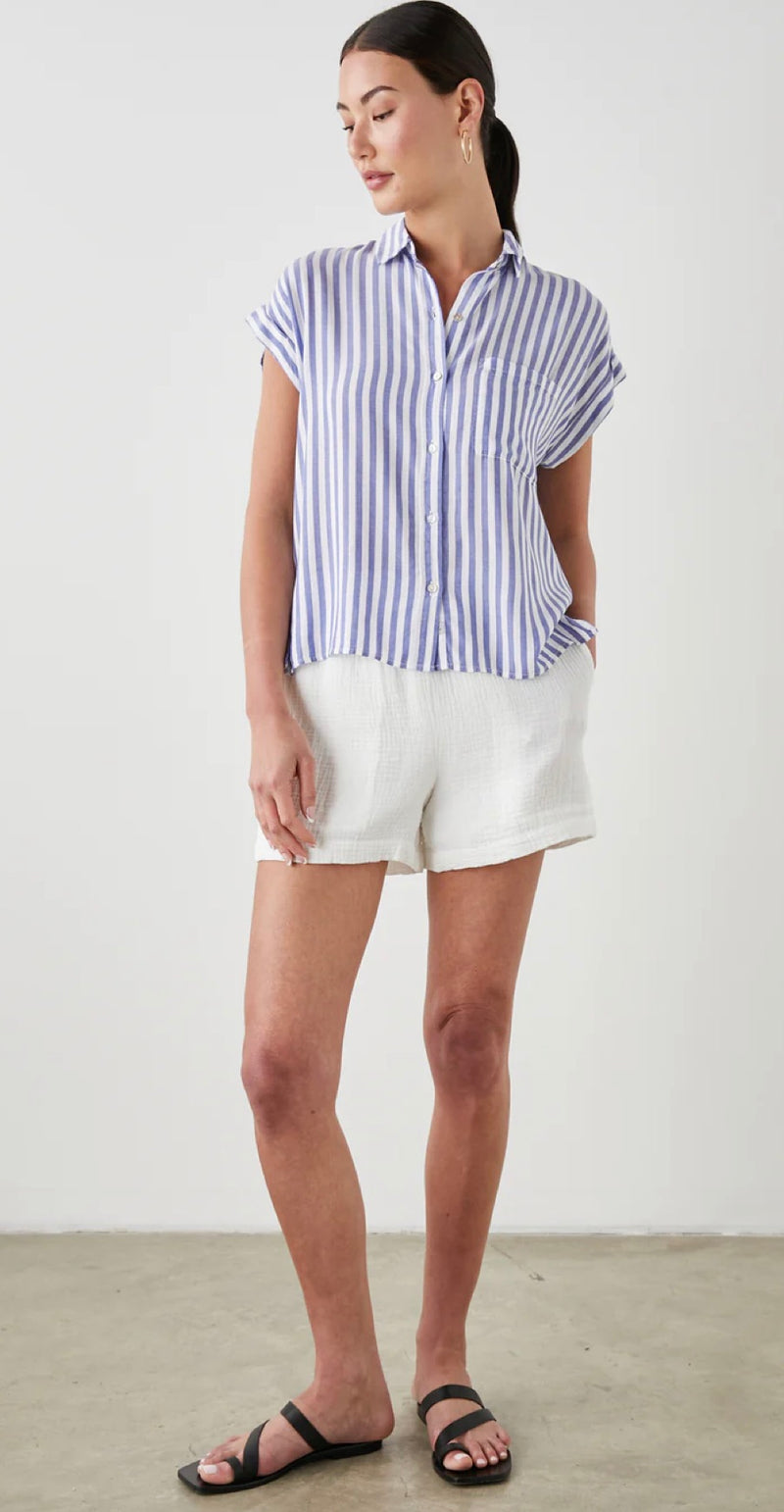 Whitney Shirt Blue White Stripe