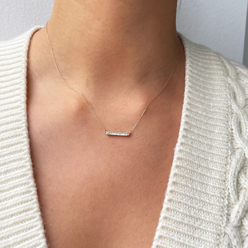 Baguette Bar Necklace