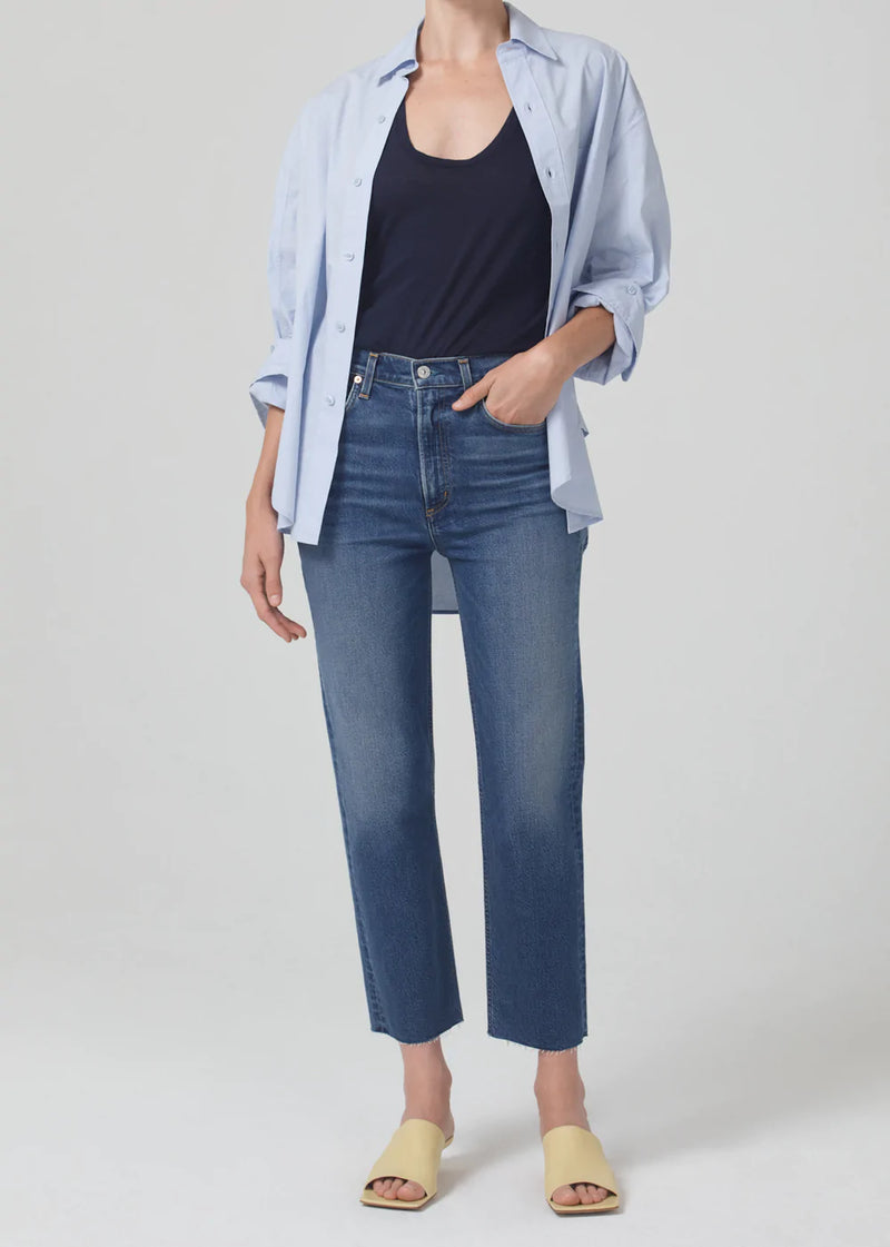 Daphne Crop High Rise Stovepipe